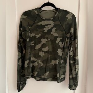 Lululemon It’s Rulu Run Camouflage Long Sleeve Women's Top